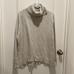 Esqualo Women's Beige Turtleneck Sweater Size S Cashmere Blend